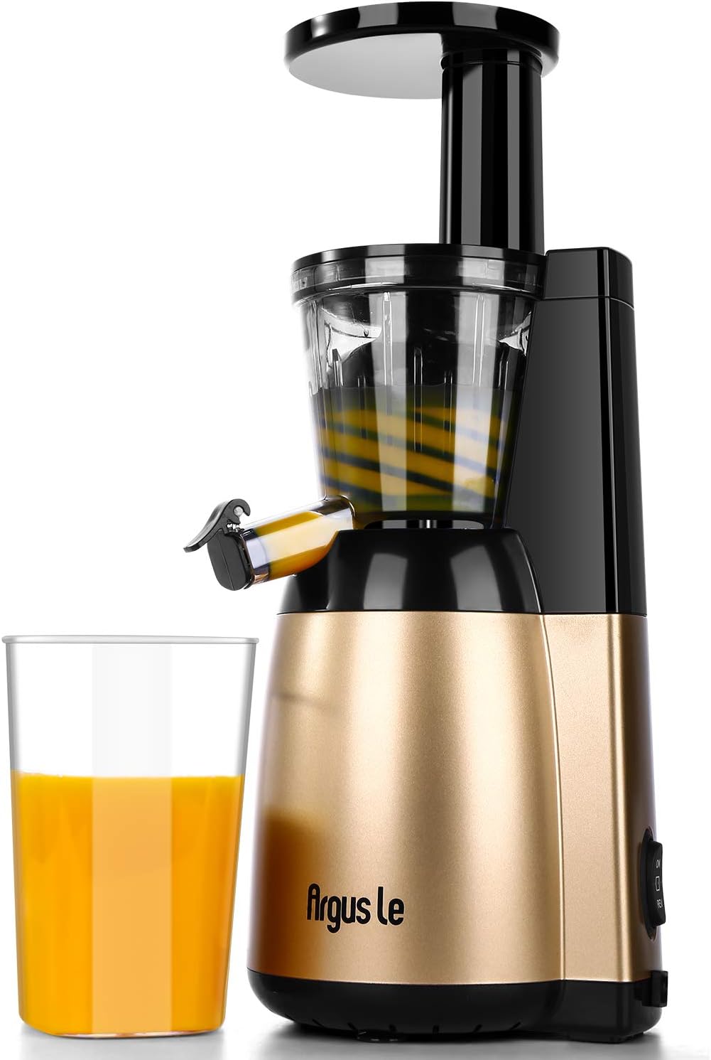 Slow Juicer, Easy to Clean Masticating Juicer Extractor, Cold Press Juicer for High Nutrient Fruit and Vegetable Juice