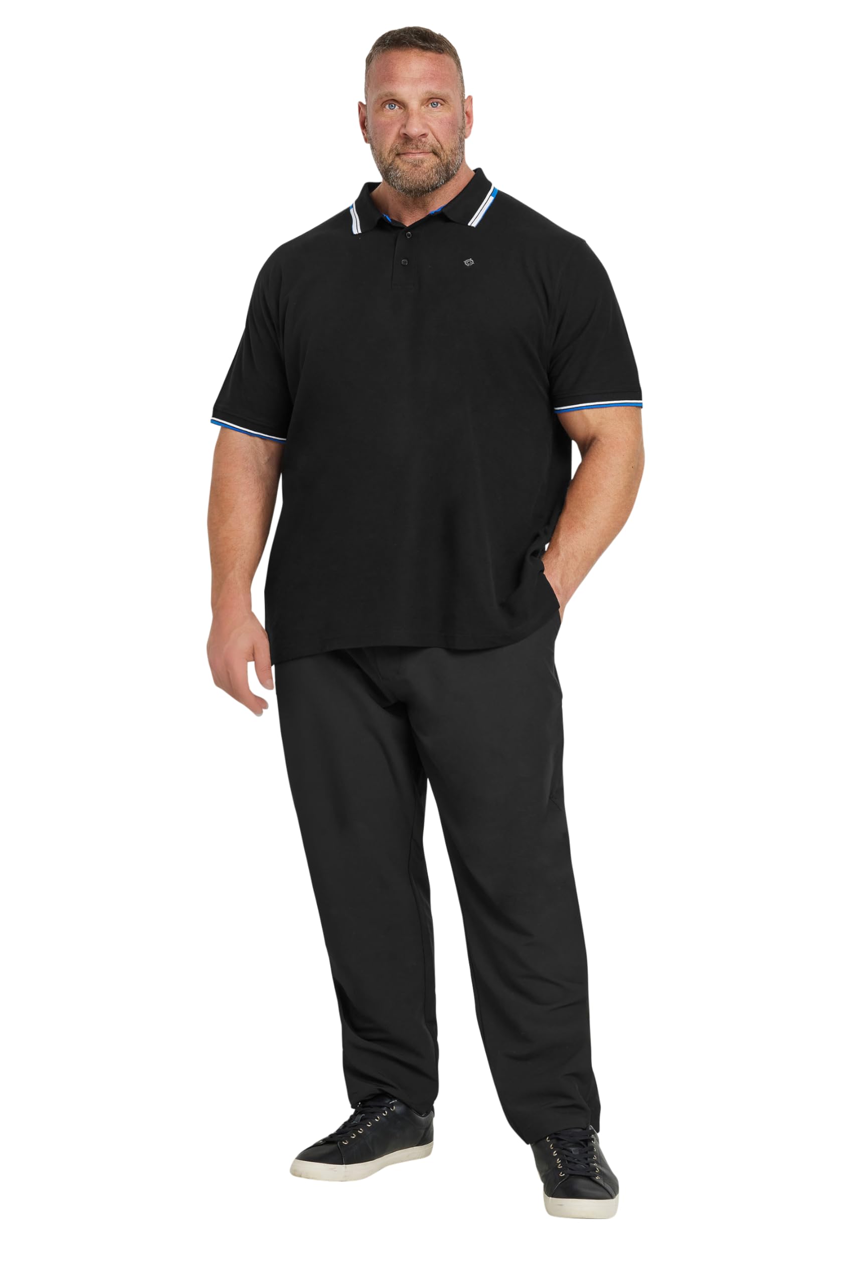 BadRhino Golf Big & Tall Trousers - Men's - Plus Size Curve Black