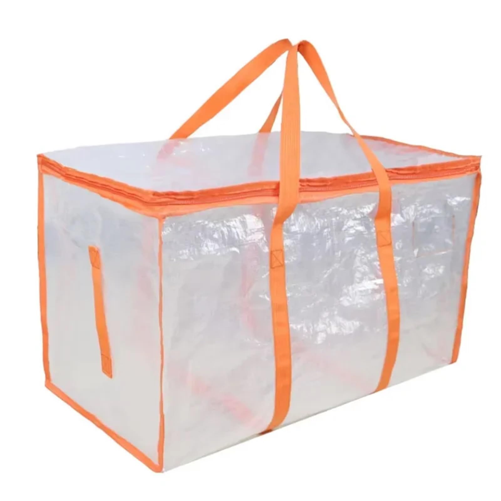 UBOHUZ 10pcs Large Capacity Quilt Storage Bag Transparent Clothes Sorting Luggage Moving Packaging for Moving House(Orange)