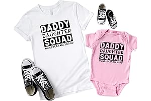 Daddy and Daughter Squad, Matching Shirts Father and Newborn Daughter