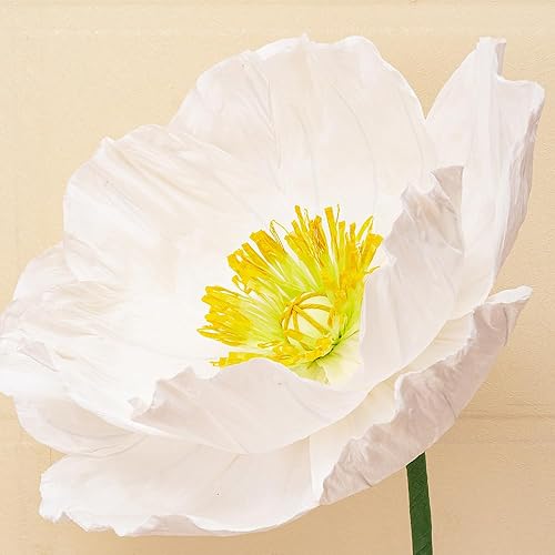 Miniatura 6 de Decoración de flores de papel 3D de 1612 pulgadas para pared, flores gigantes de papel grandes hechas a mano para bodas, telón de fondo de flores,