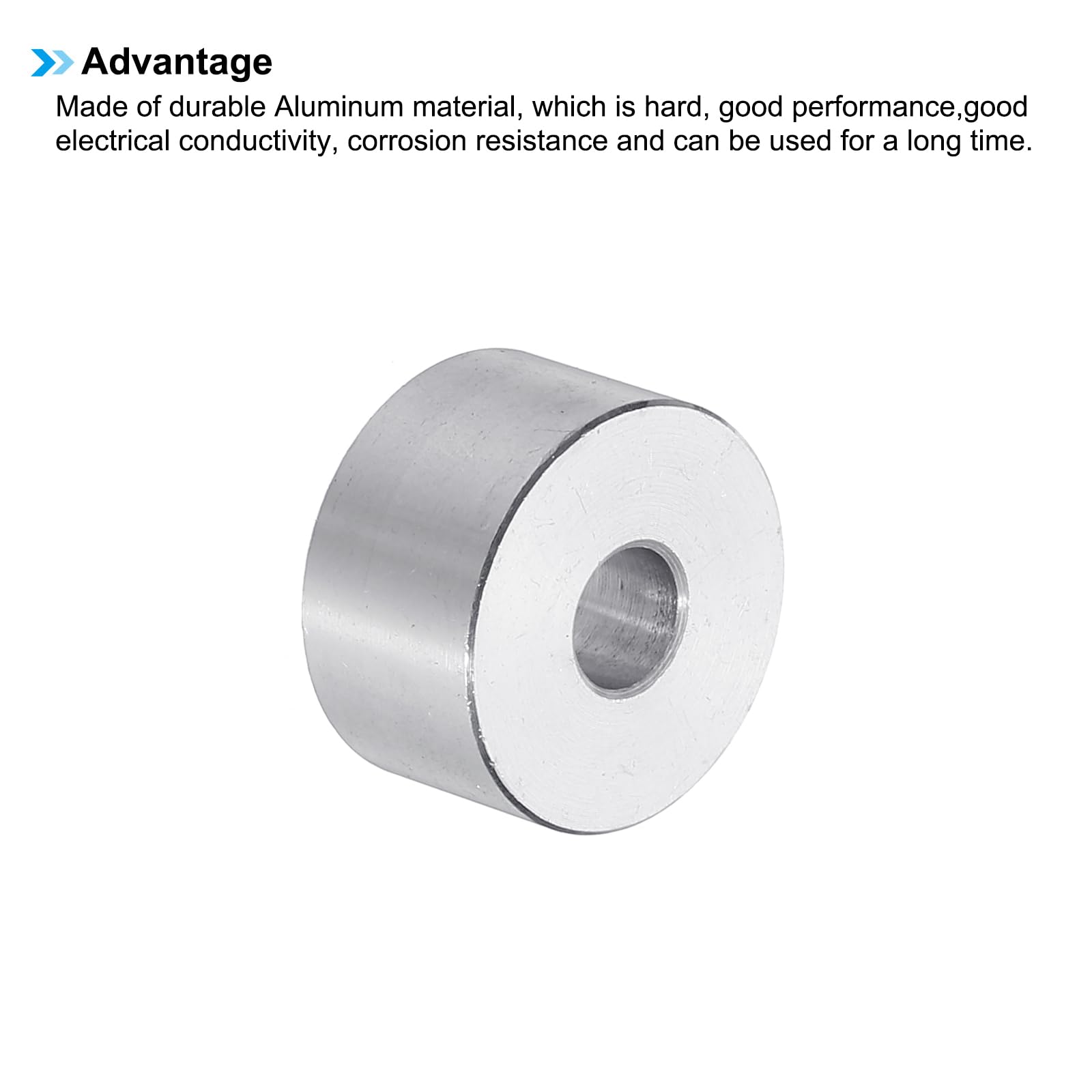PATIKIL M6 Aluminum Spacers, 6pcs 1/4" x 3/4" Round Metal Spacers for 1/4 or M6 Screw Bolts - Image 4