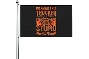 Warning This Trucker Flag