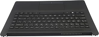 Replacement for HP 14-cm 14-CK 14T-cm 14Z-cm Laptop Upper Case Palmrest Touchpad with Keyboard Assembly L23239-001 L48210-001 Jet Black