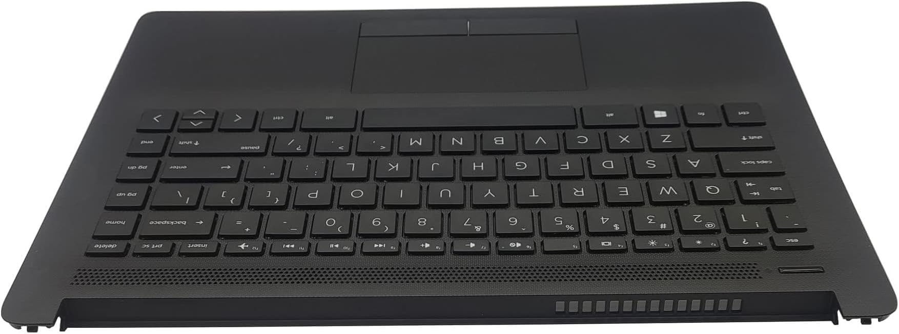 Replacement for HP 14-cm 14-CK 14T-cm 14Z-cm Laptop Upper Case Palmrest Touchpad with Keyboard Assembly L23239-001 L48210-001 Jet Black