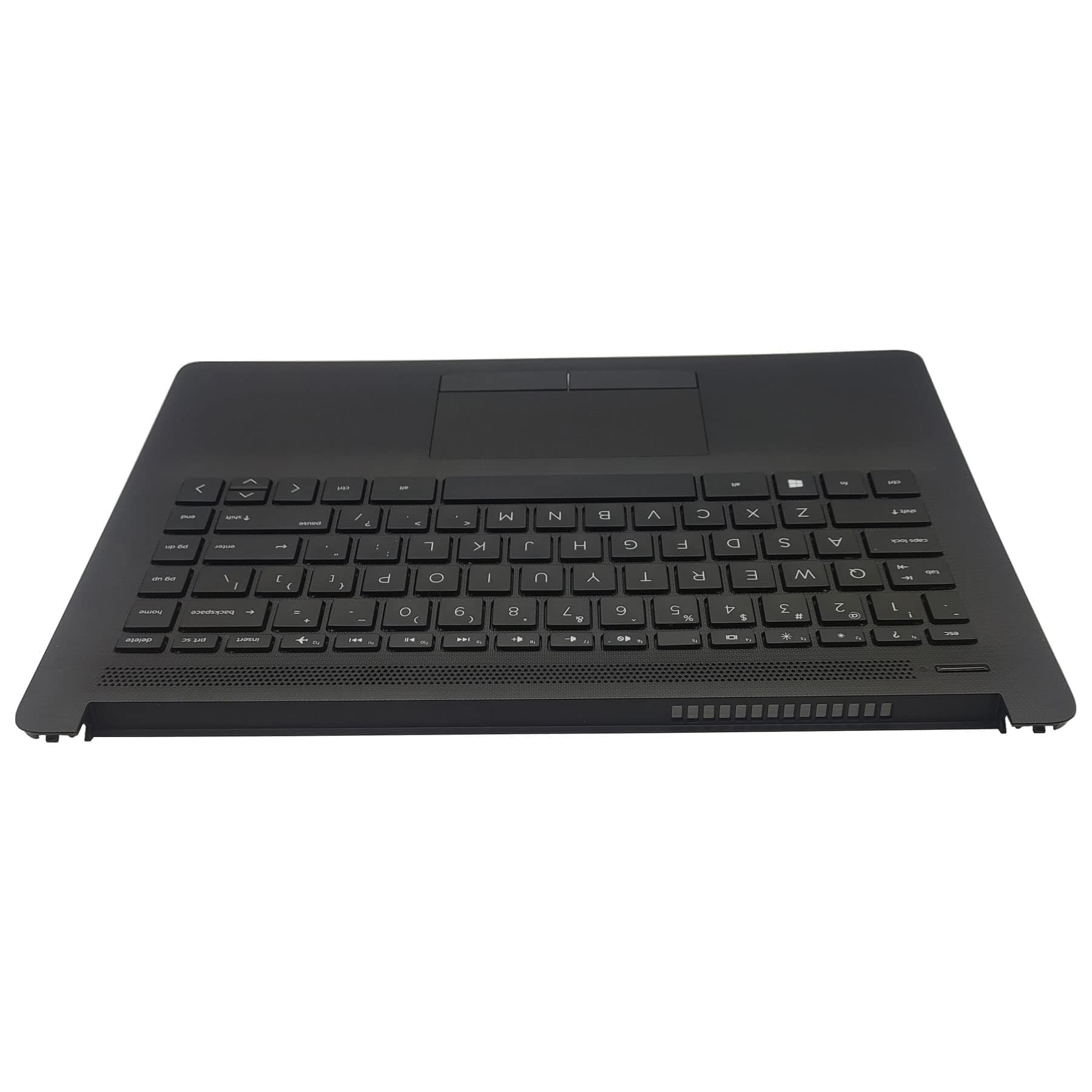 Replacement for HP 14-cm 14-CK 14T-cm 14Z-cm Laptop Upper Case Palmrest Touchpad with Keyboard Assembly L23239-001 L48210-001 Jet Black