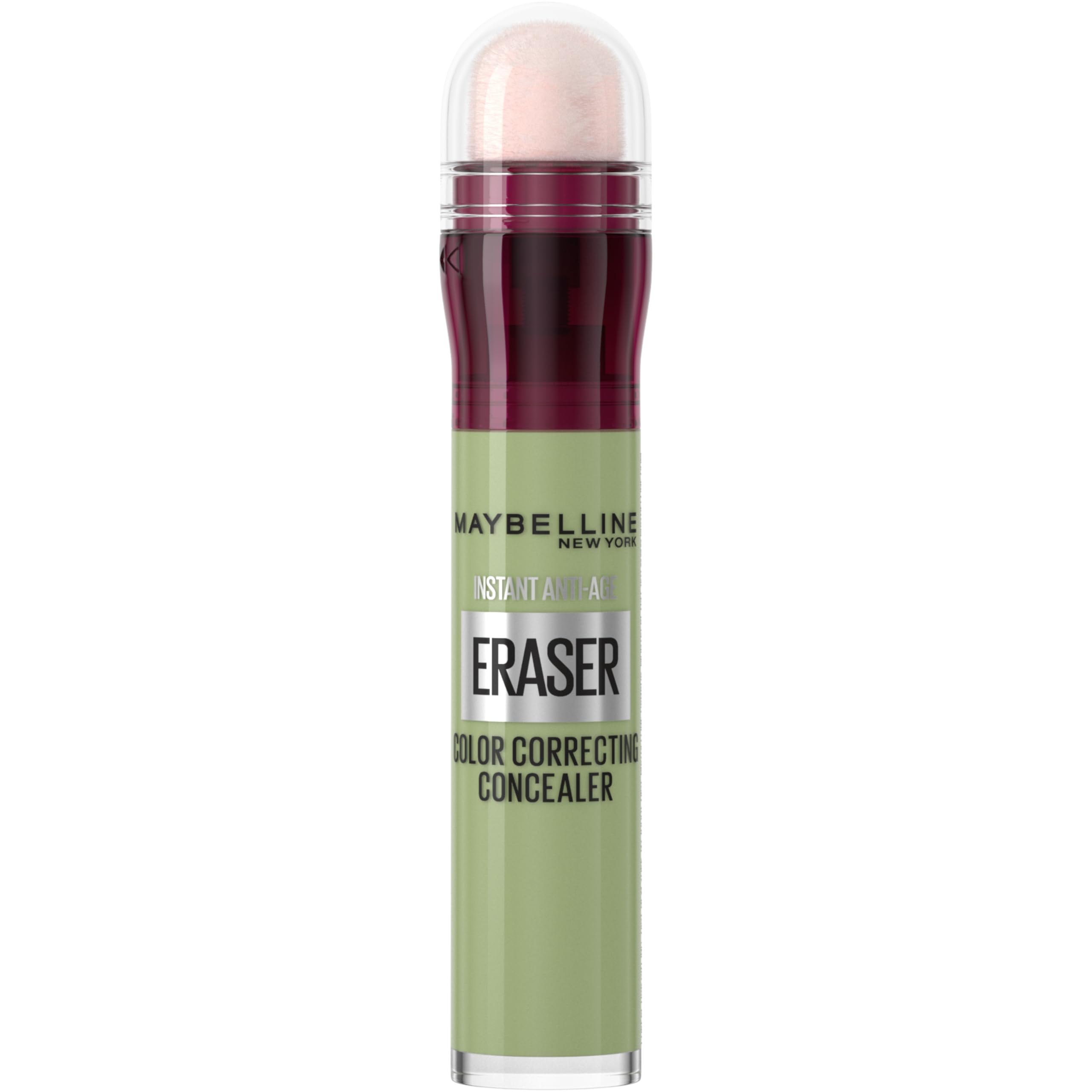 Maybelline New York Eraser Eye, Colour Correcting Concealer, Counteracts Redness, for a Natural Soft-Focus Finish