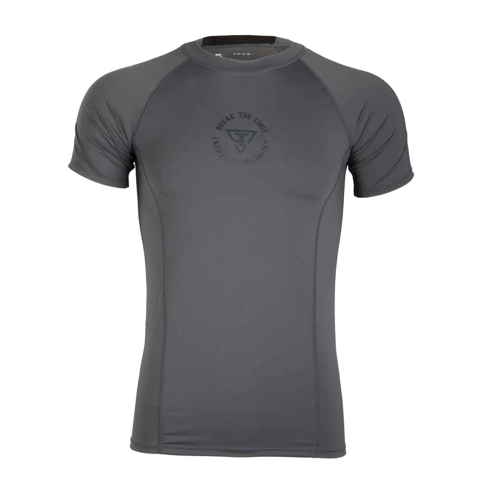 Crew Neck T-Shirt Quick Drying Compression Short Sleeve Sports Tee XL-image-48