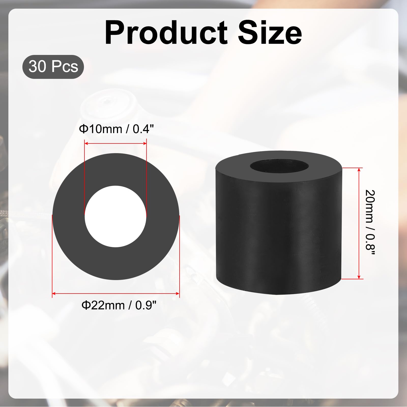 PATIKIL Multi Purpose Rubber Spacer - Image 2