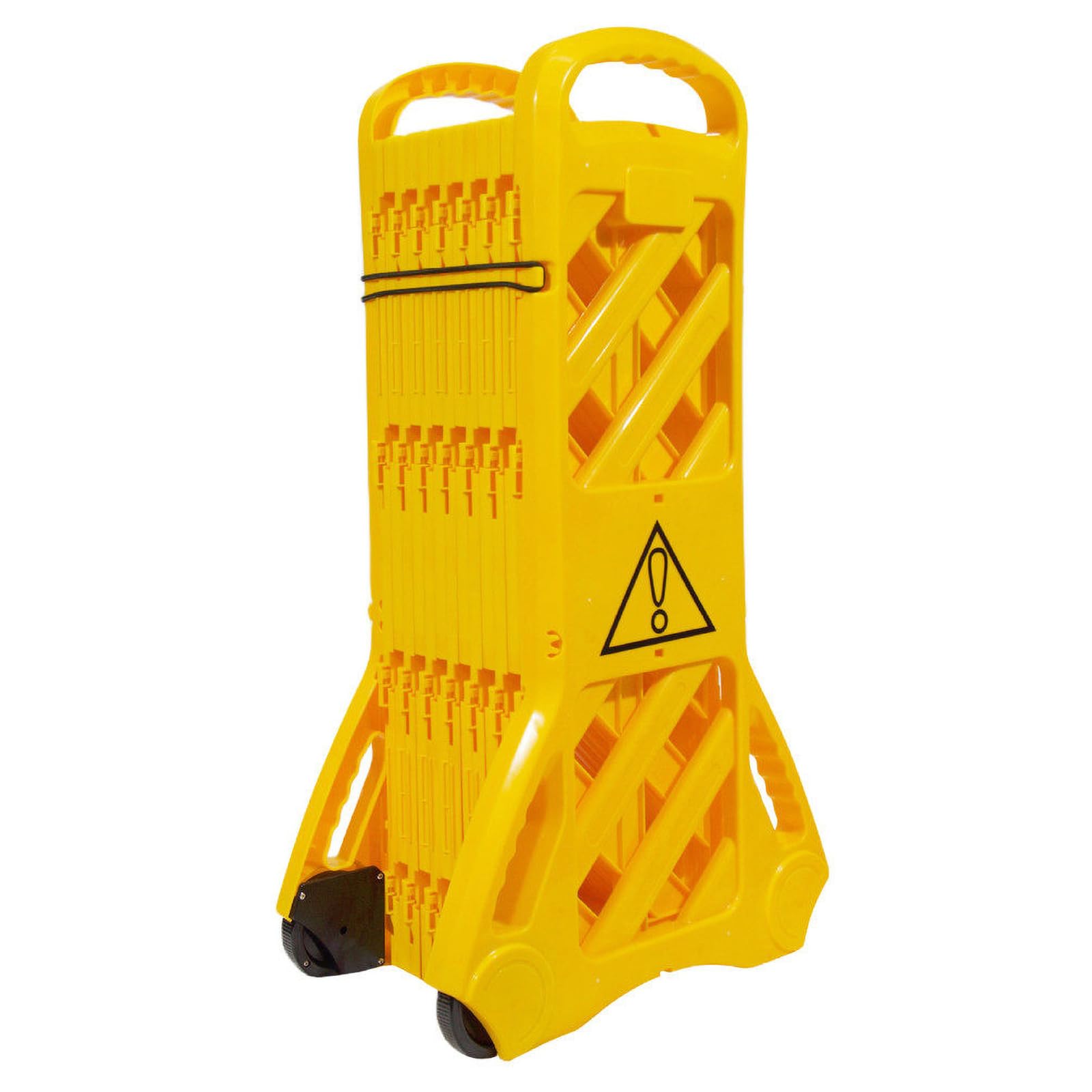 Barreras De Seguridad Comerciales Sistema De Bloqueo Móvil Extensible De 3,9m Valla Plegable Para Uso En Centros Comerciales Hoteles Nudos De Transporte Y Obras De Construcci(Size:3.9m,Color:amarilla)