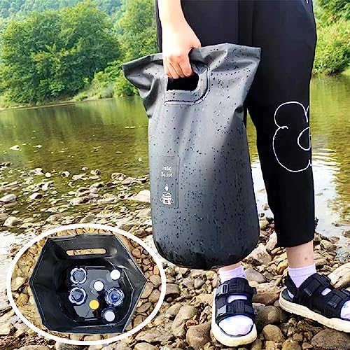 HOUSON Tragbarer Faltbarer Eimer 20L, Multifunktions Falteimer Tragbarer Camping-Eimer für Camping, Angeln, Party und Garten