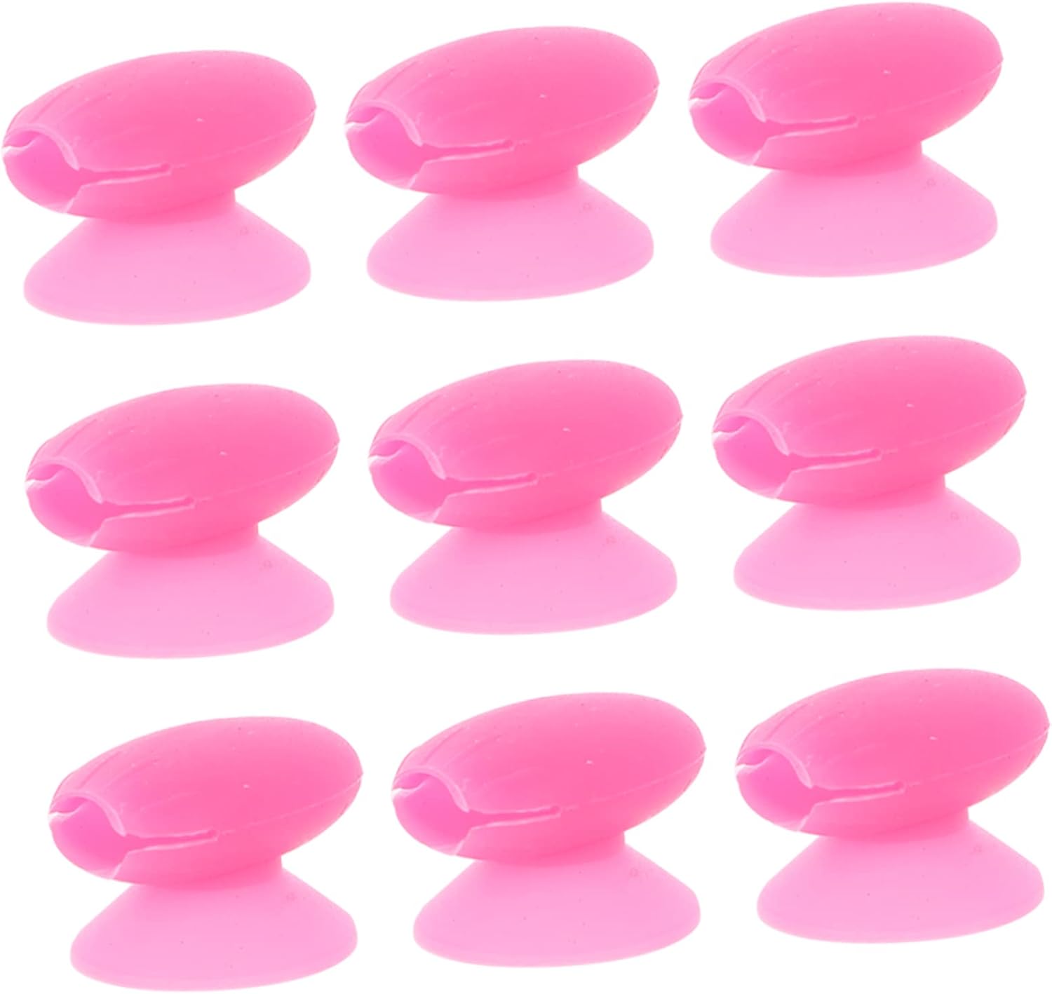 FOMIYES 10pcs Antilost Silicone Lip Brush Travel Brushes Makeup