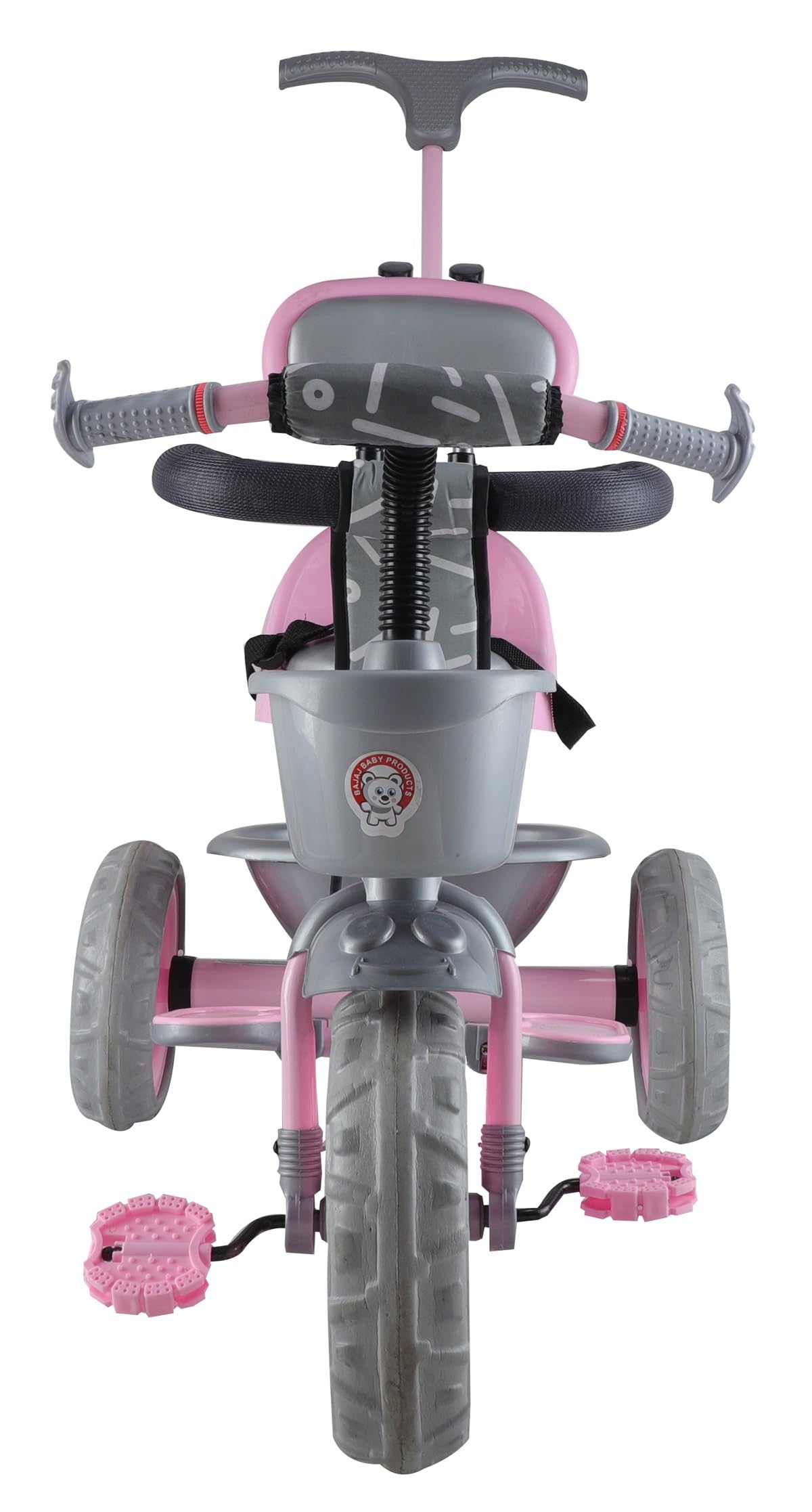 Toyzoy Cotton Candy Grand Kids|Baby Trike|Tricycle with Cushioned Seat & Storage Basket for Kids|Boys|Girls Age Group 2+ Years (Pink) 1