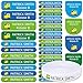 155 Namensschilder für Kleidung und Schulsachen: 55 Namensaufkleber für Kinder + 100 Bügeletiketten mit namen für Kindergarten und Schule. Etiketten von Schulmaterial, Tupern, Büchern, Bleistiften.
