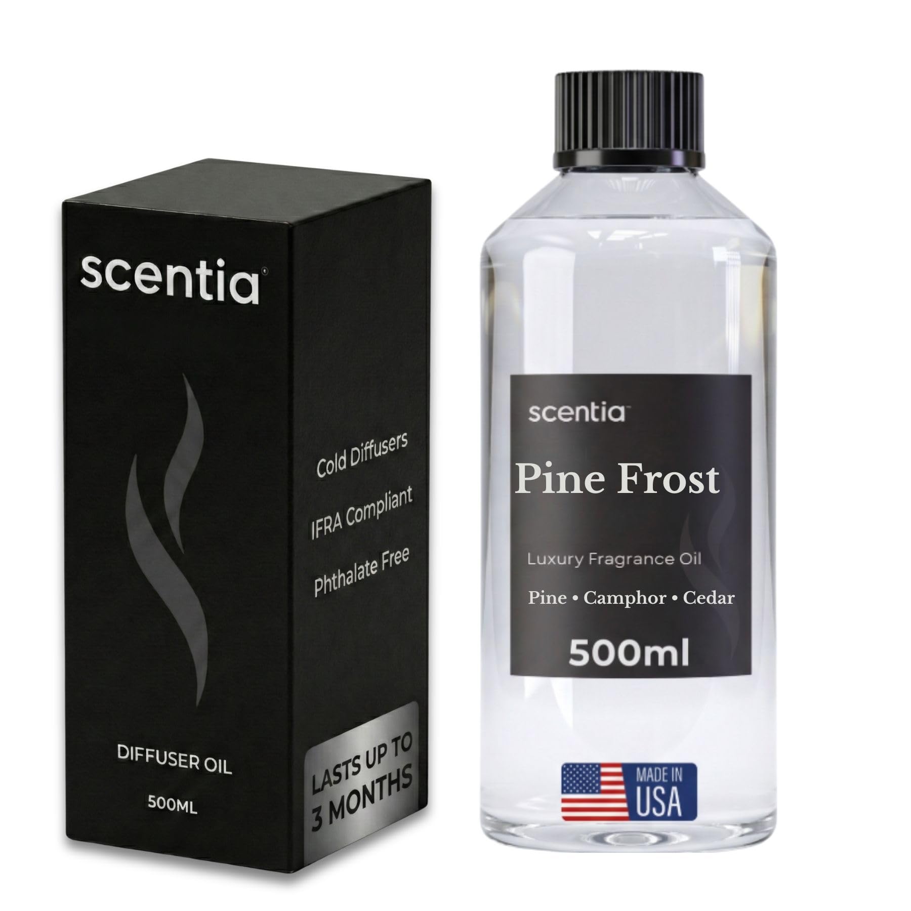 Scentia Pine Frost Essential Oil, 500 mL – Fir, Pine &amp; Vanilla Blend