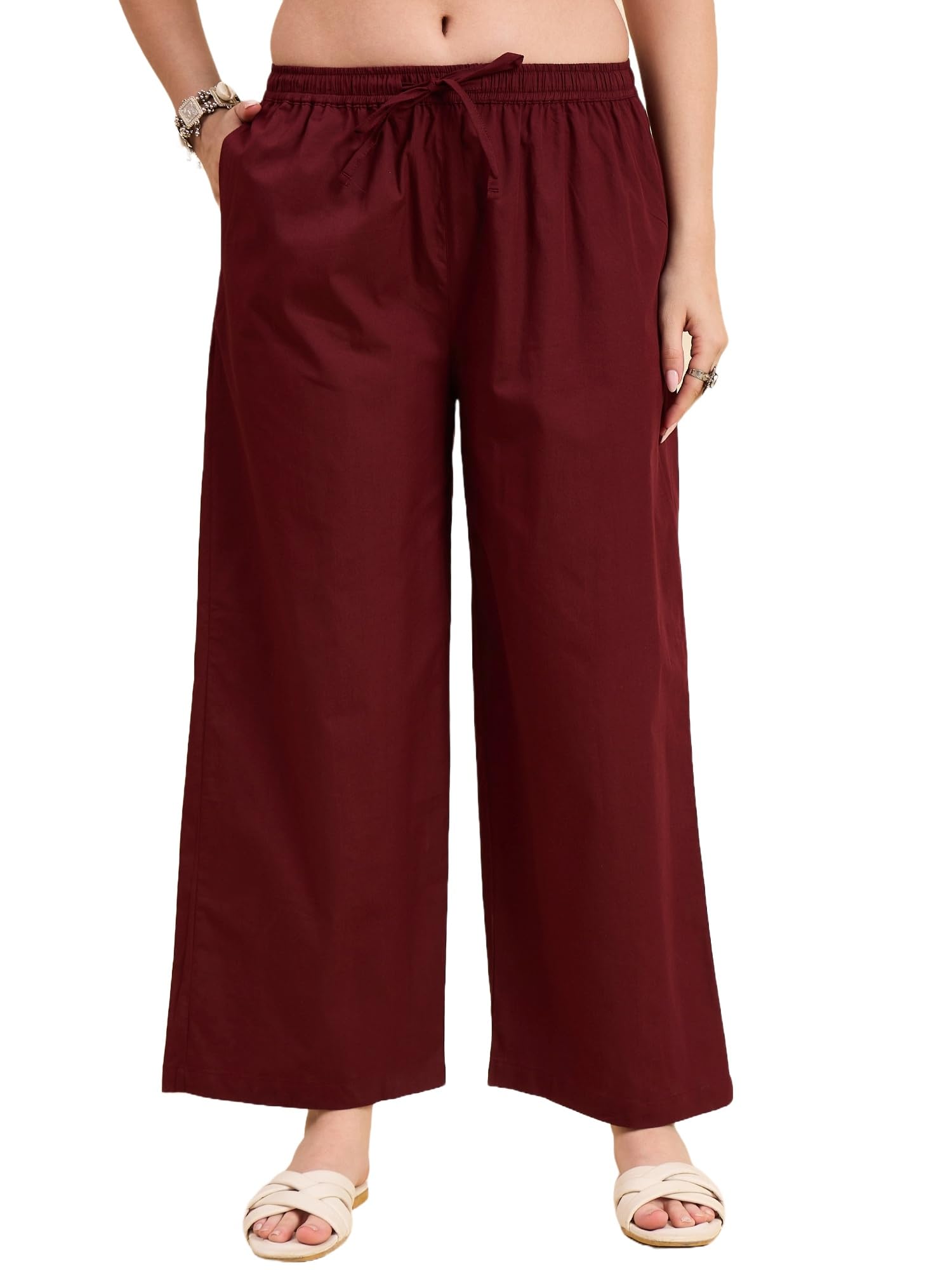 Women's Loose Cotton Relaxed Fit Palazzo