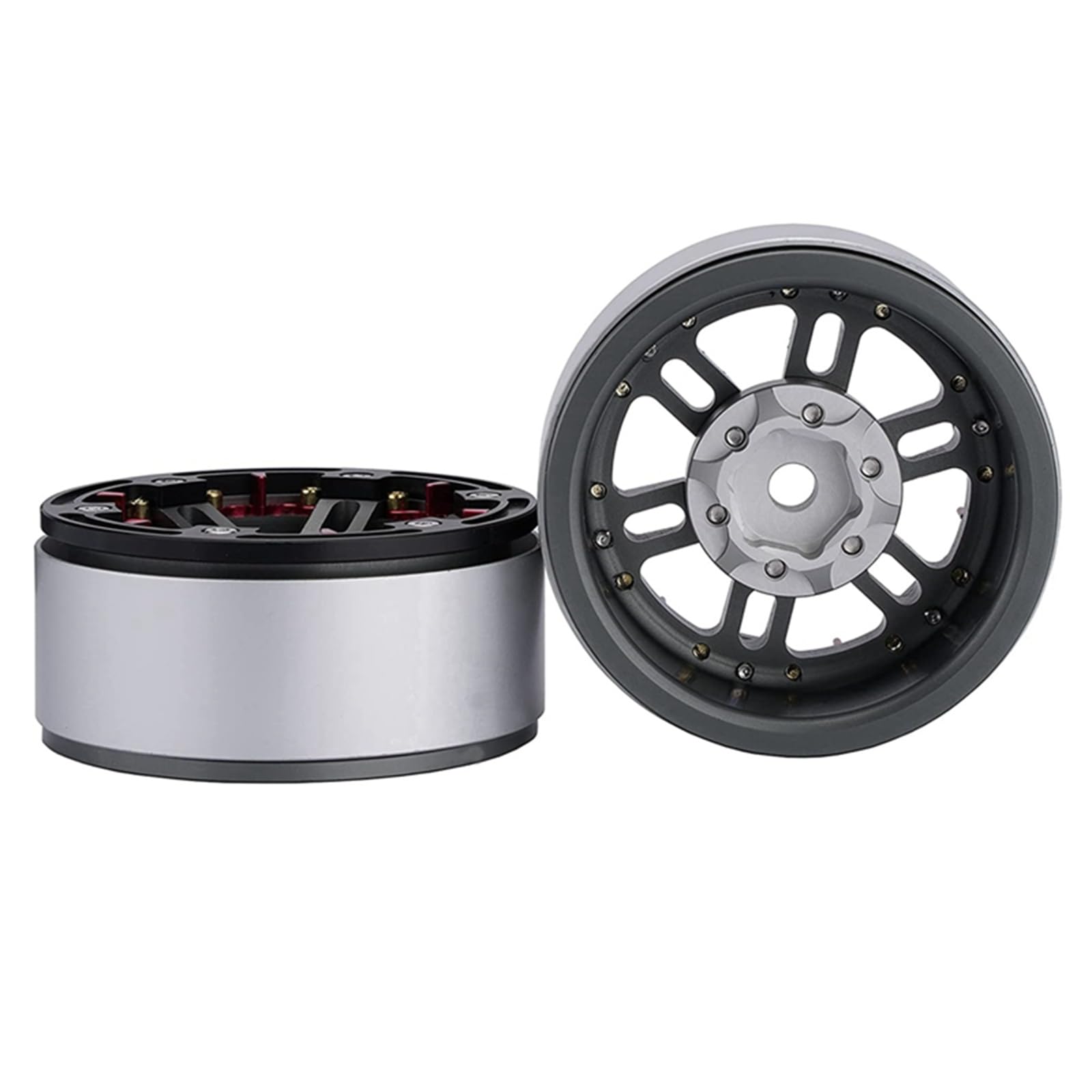 Lot de 4 jantes en aluminium pour voiture à distance 1/10, accessoires de mise à niveau