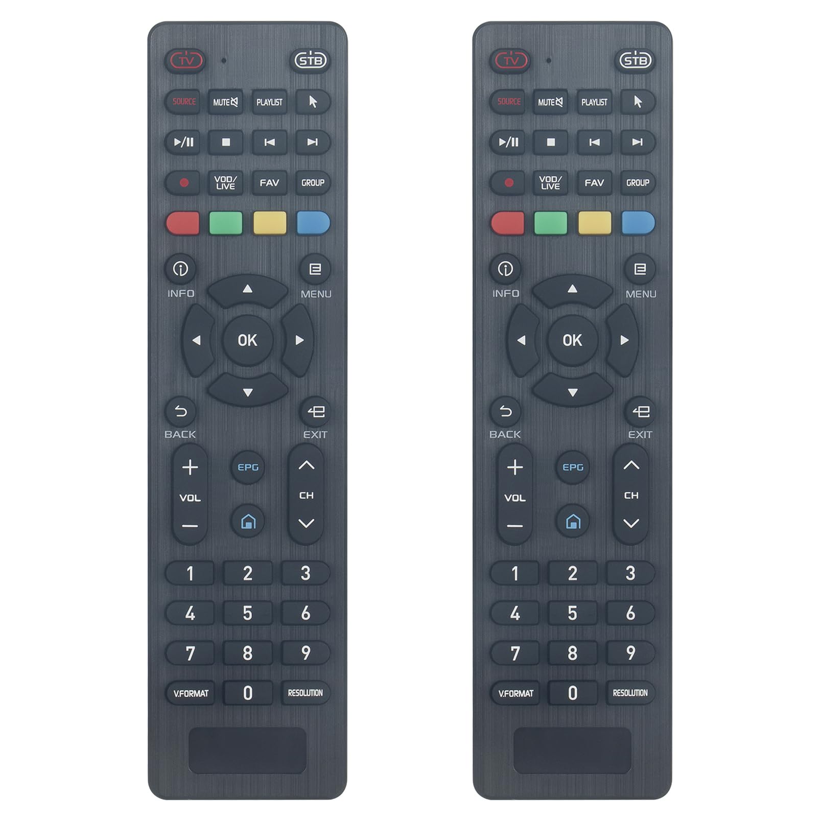 ALLIMITY2Pcs Replace Remote Control Suitable for Dreamlink Formuler TV Box Z8, Z8 Pro, Z10 Pro, Z10 Pro MAX, Z7+, Z7+ 5G, Z+, Z+ Neo, Z Nano, Z Alpha, ZX, ZX 5G, CC, T1, T1+, T2, Dlite+