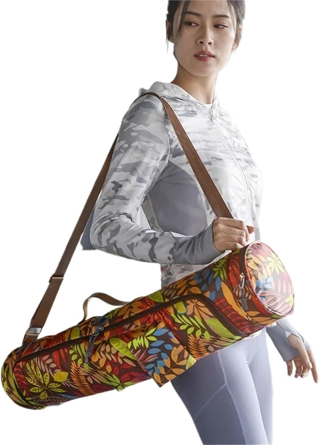 Pilates Mat Bag Yoga Bag Yoga Mat Bag Men Women Sports Mat Bag Pilates Mat Backpack Fitness Gym Mat Cover(Style 03)