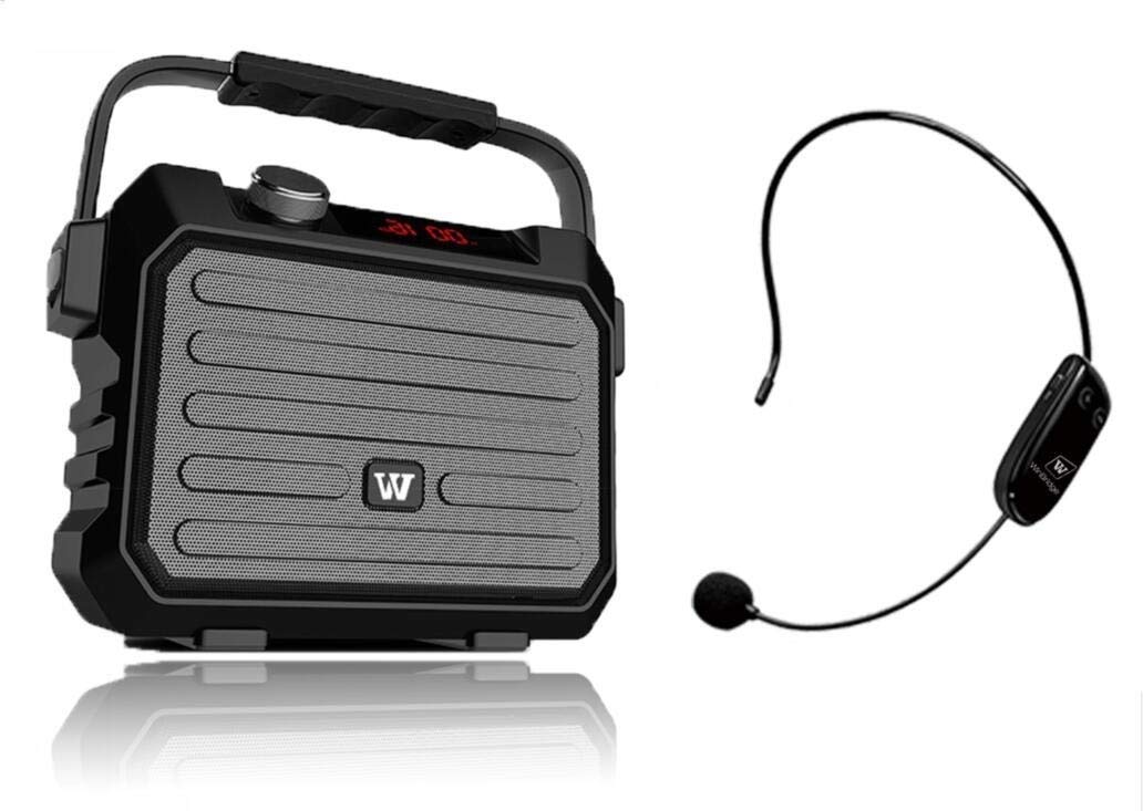 W WINBRIDGE Wireless PA System,Portable Voice Amplifier, Speaker with Microphone Bluetooth 30W Rechargable Sound System Life Saver Small Lightweigh WBH5
