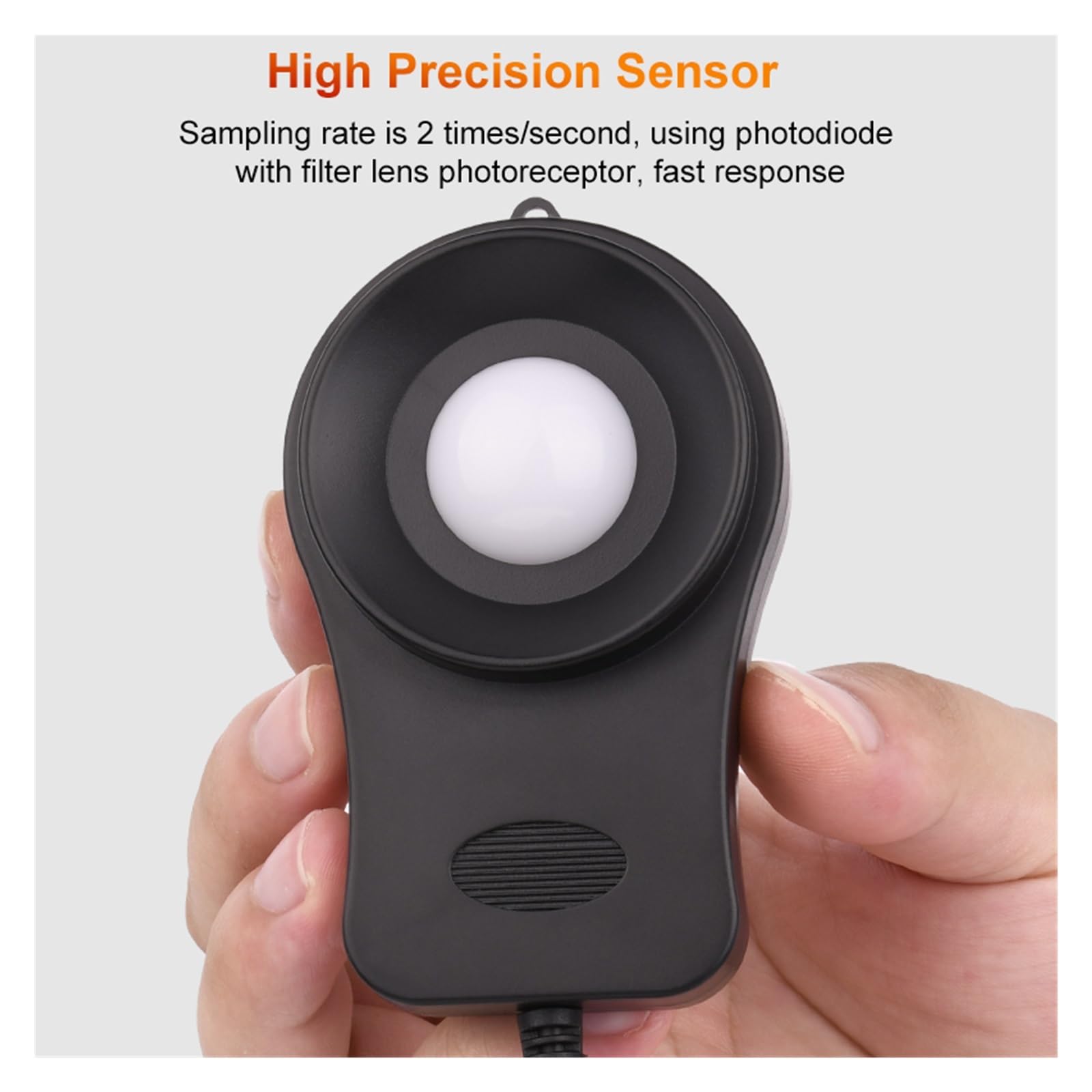Luxometro Digitale Luxmetro Professionale Misuratore Di Luce Portatile Ad Alta Precisione Illuminometro Fotometro 100000LUX Ampia Gamma, Alta Precisione(TA8121 Standard Type)