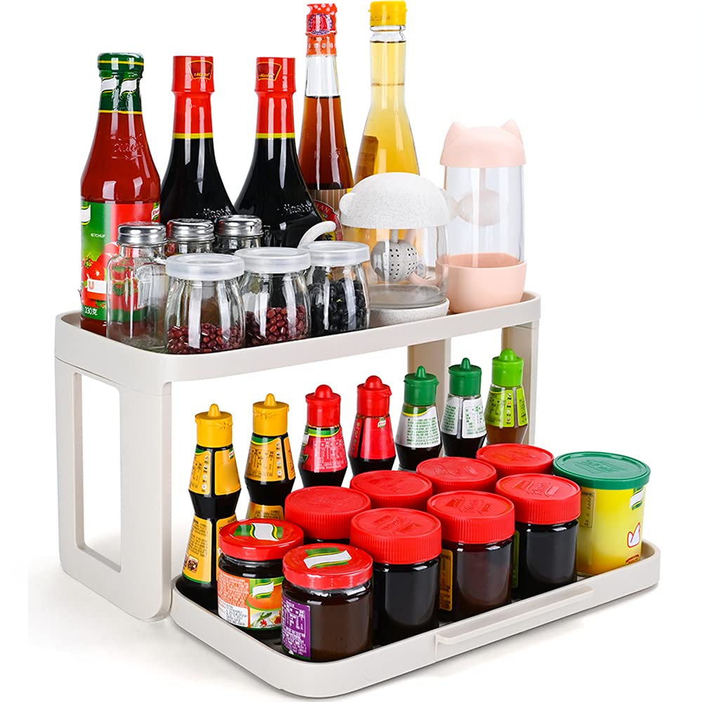 Buy Baffect Spice Racks Free Standing Spice and Rack Rose Gold Storage