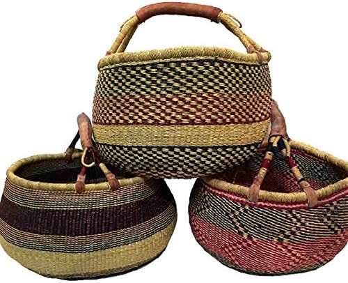 African Basket - Bolga Basket, XLarge, Assorted 1 EA