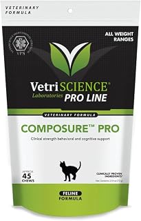 Composure COMPOSURE PRO Chews for FELINES, 45 Chews