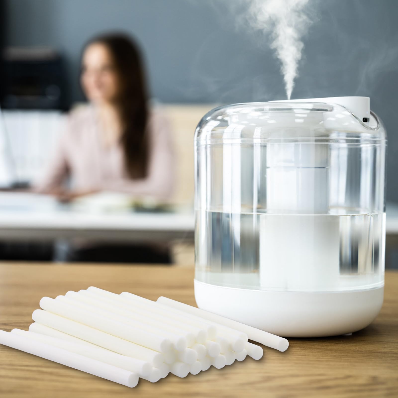 Varillas de Humidificador de Algodón 100 Piezas Repuesto para Difusor Aroma Mini Portátil