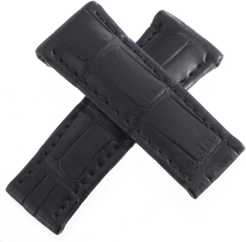 De Grisogono Black Genuine Alligator Watch Band Strap 22mm x 19mm