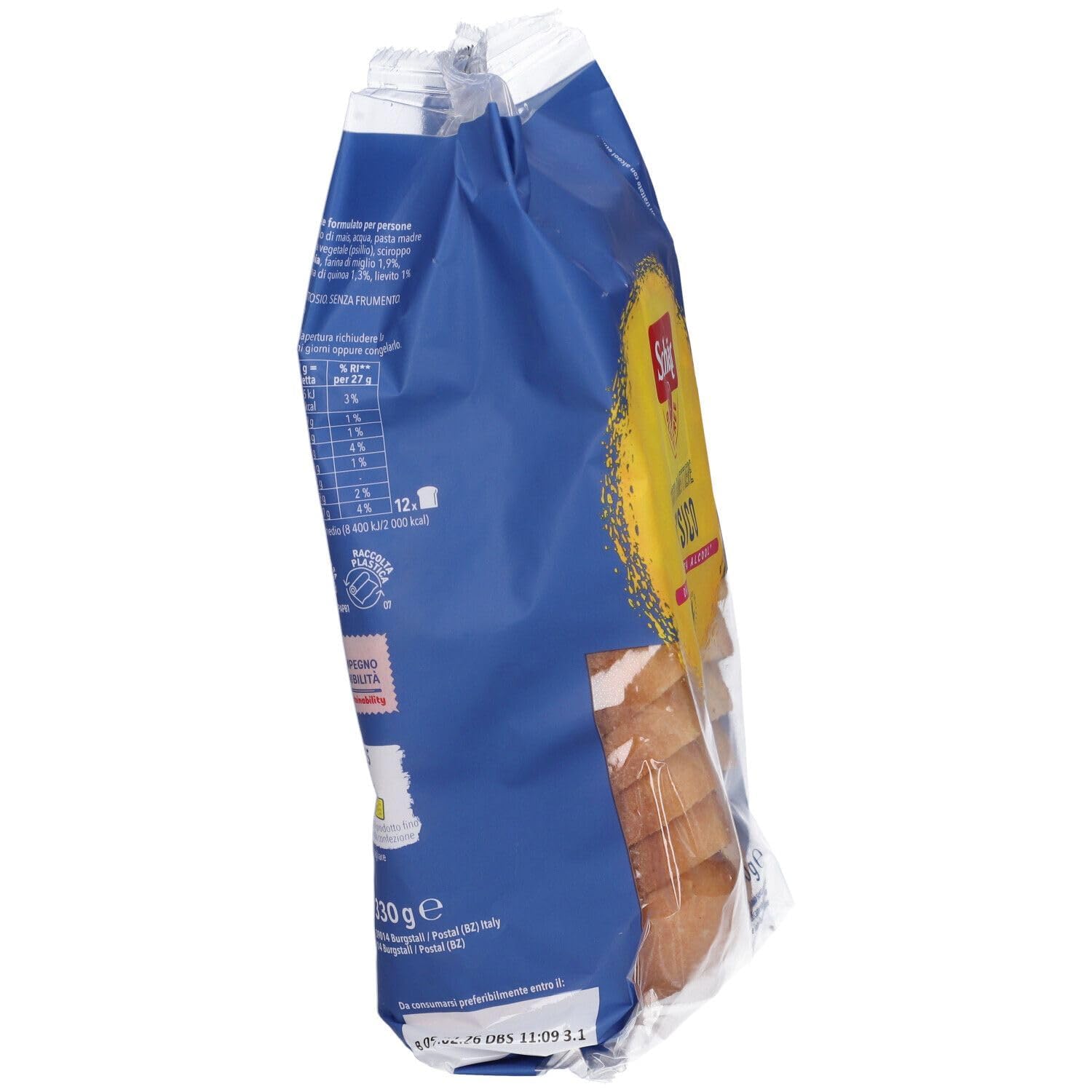 Italian Gourmet Bundle Glutenfreies Brot Classico 8x 330g + Italian Gourmet Polpa Gratis – Italienisches Schnittbrot glutenfrei, Sandwichbrot ohne Alkohol, Frühstück, Toast, Panini & Vorrat 2,64kg