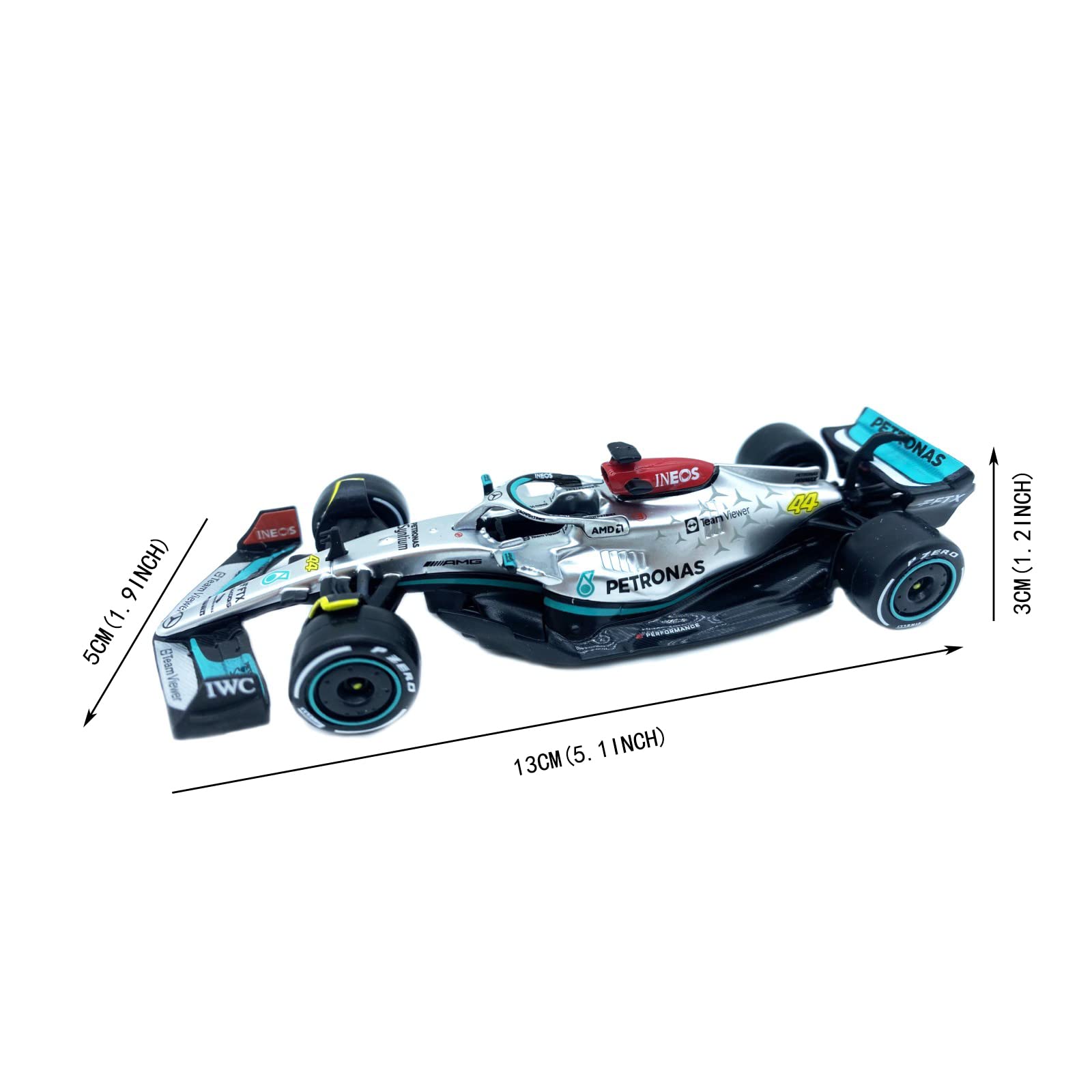 Amazon.co.jp: HTLNUZD ブラーゴ 1/43 2022 F1メルセデス W13#44