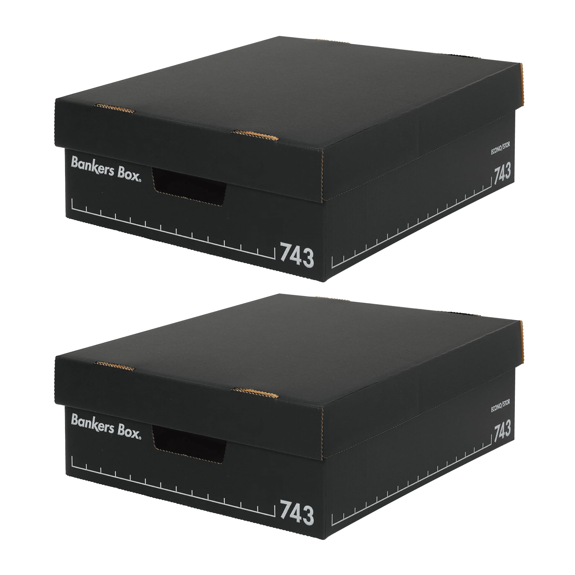 Amazon.co.jp: フェローズ バンカーズボックス 743S フルブラック 2個