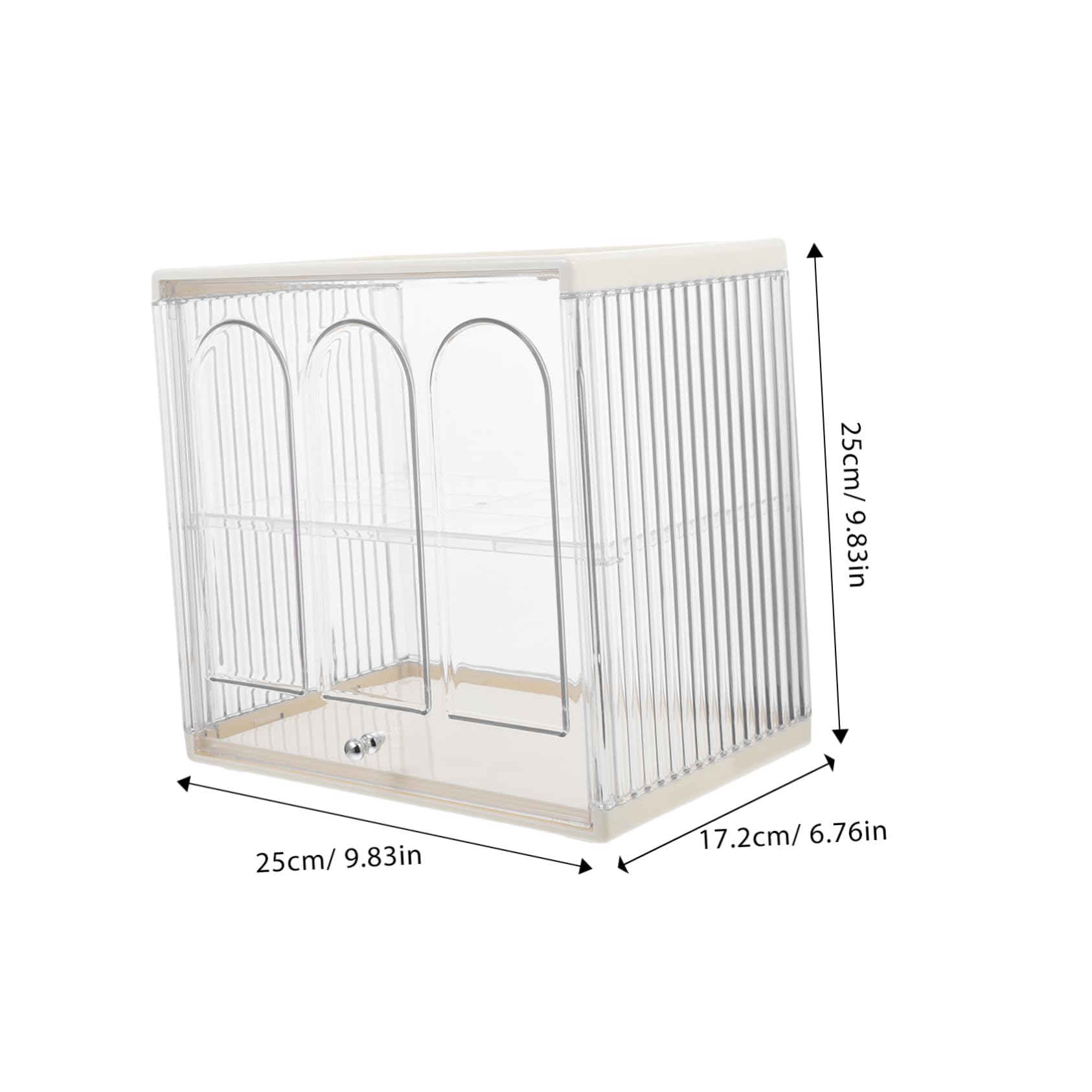 Contenedor de Plástico Apilable de 2 Niveles, Recipiente Transparente Hermético para Encimera de Cocina, Conserva el Pan y Separa Distintos Tipos de Panecillos