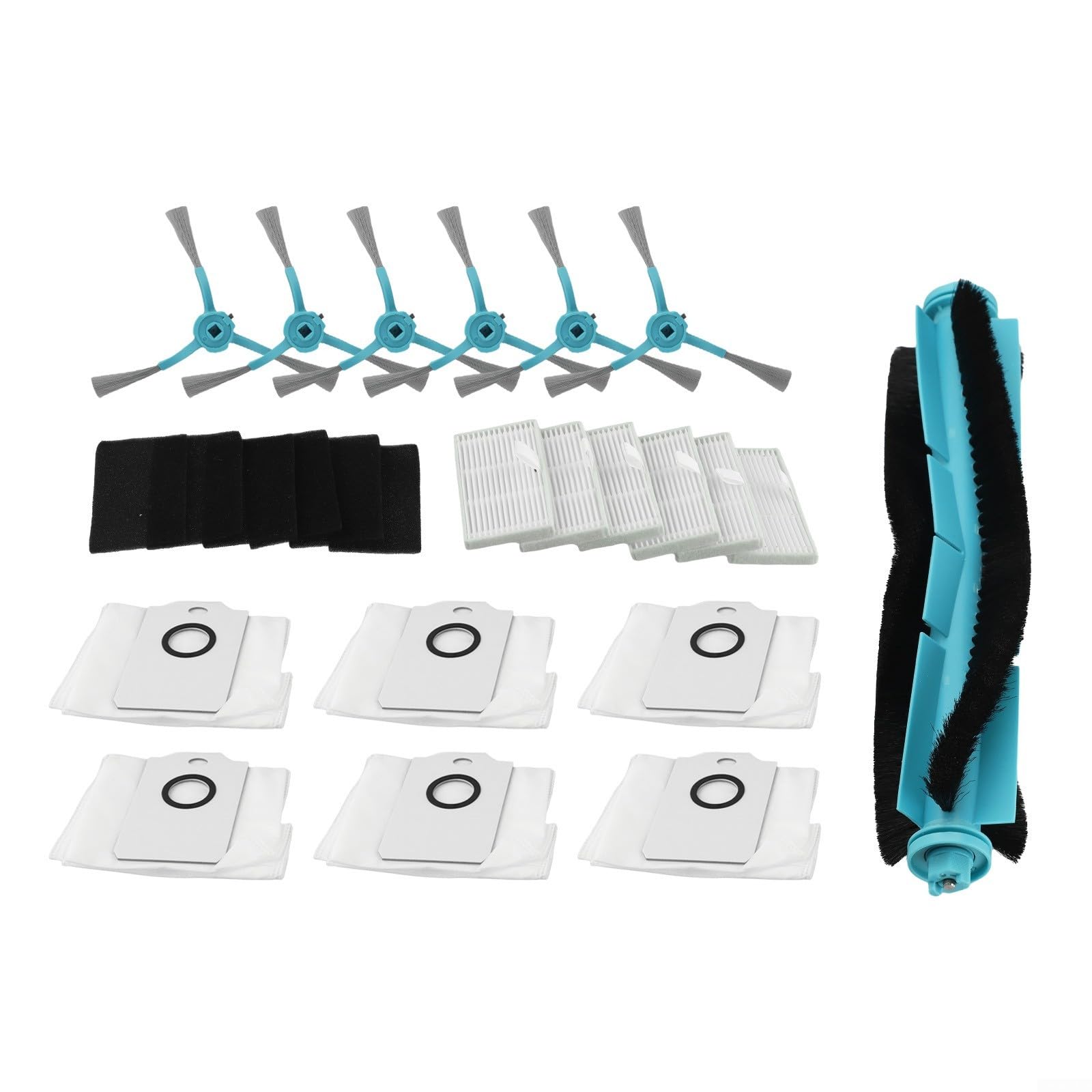 Kit de piezas de repuesto para Cecotec para Conga 9590 9990 10090 AI, juego de bolsas de polvo de filtros de cepillo lateral principal, accesorios de aspiradora para Ultra Power Home Lifestyle Series
