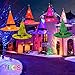 Produktbild Halloween Hut String Lights-Firlar Party Dekoration leuchtenden Hut Erwachsene Hexenhut mit bunten Lichtern Halloween Kostüm Kopfbedeckungen Cosplay Hut, Halloween Party Requisiten Dekor (7 Farben)