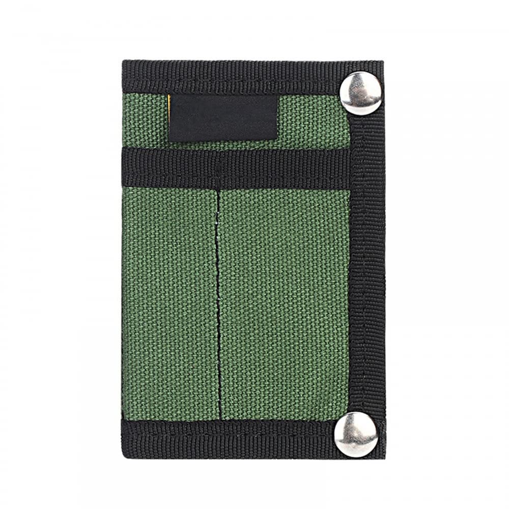 EDC Tool Storage Bag, Waterproof Canvas EDC Organizer Portable Compact Tool Pouch for Notebook Pen Card, Green