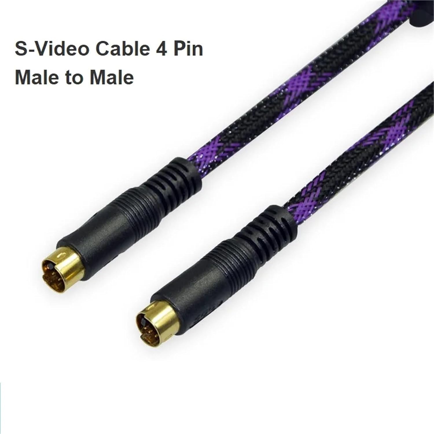 S-Video Cable Gold-Plated (SVHS) 4-PIN SVideo Cord(15m)