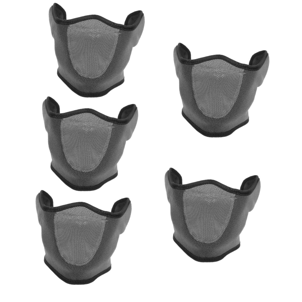 5stücke Wiederverwendbare Halsabdeckung Winddichte Fleece-gesichtsmaske Für Kälte Schutz Für Hals Und Ohren Für Wintersport Und Outdoor-aktivitäten