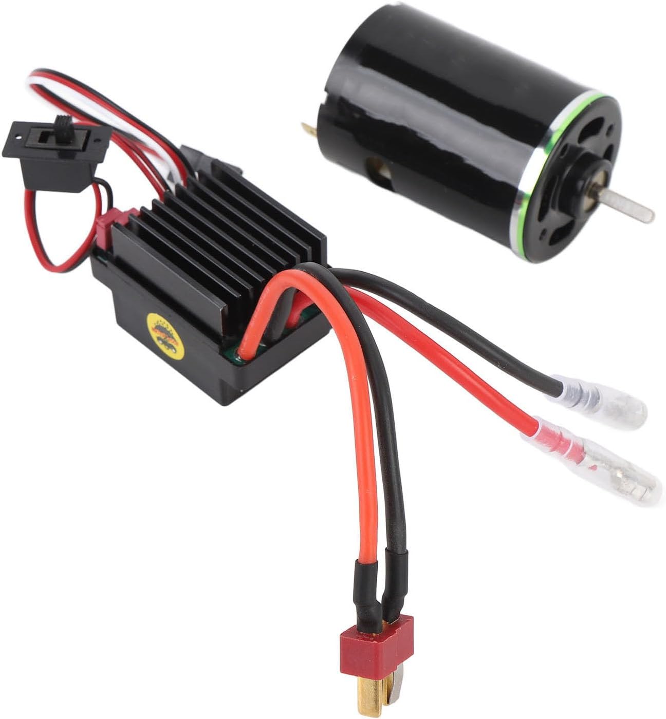 RC Crawler 540 Brushed Motor for 1/10 Scale Brushed Motor ESC Set with Ball Bearing Output Side (35T)
