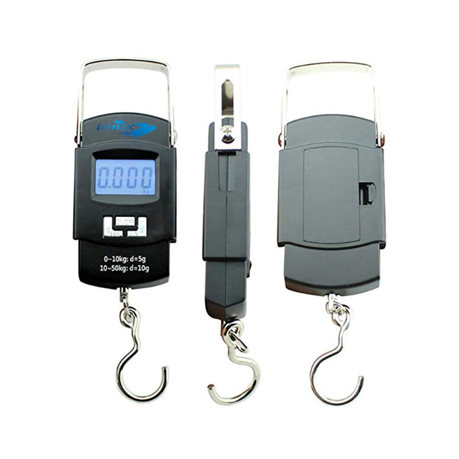 SUPPLE 360 Plastic Pocket Electronic Weighing Scale, Digital 50Kg Heavy Duty Portable, Metal Hook Type Luggage Scale