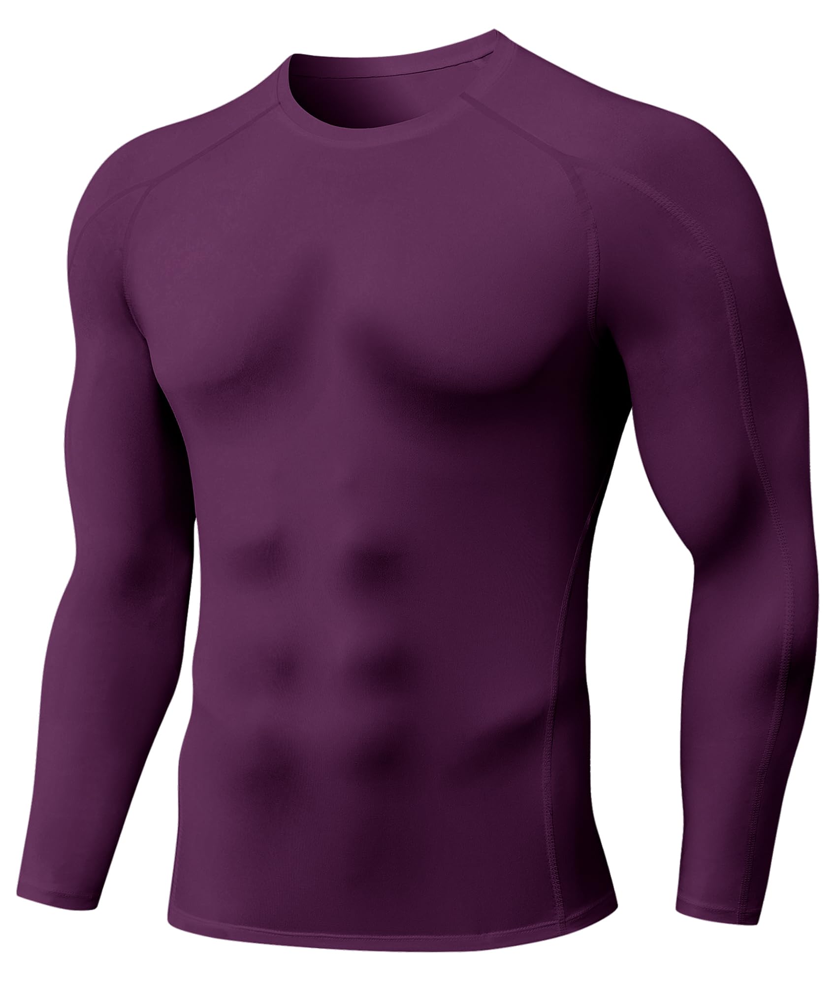 SPVISE Compression Shirt Men Long Sleeve, Cool Dry Men's Athletic Workout Running T-Shirt Tops, Sports Rash Guard Base Layer