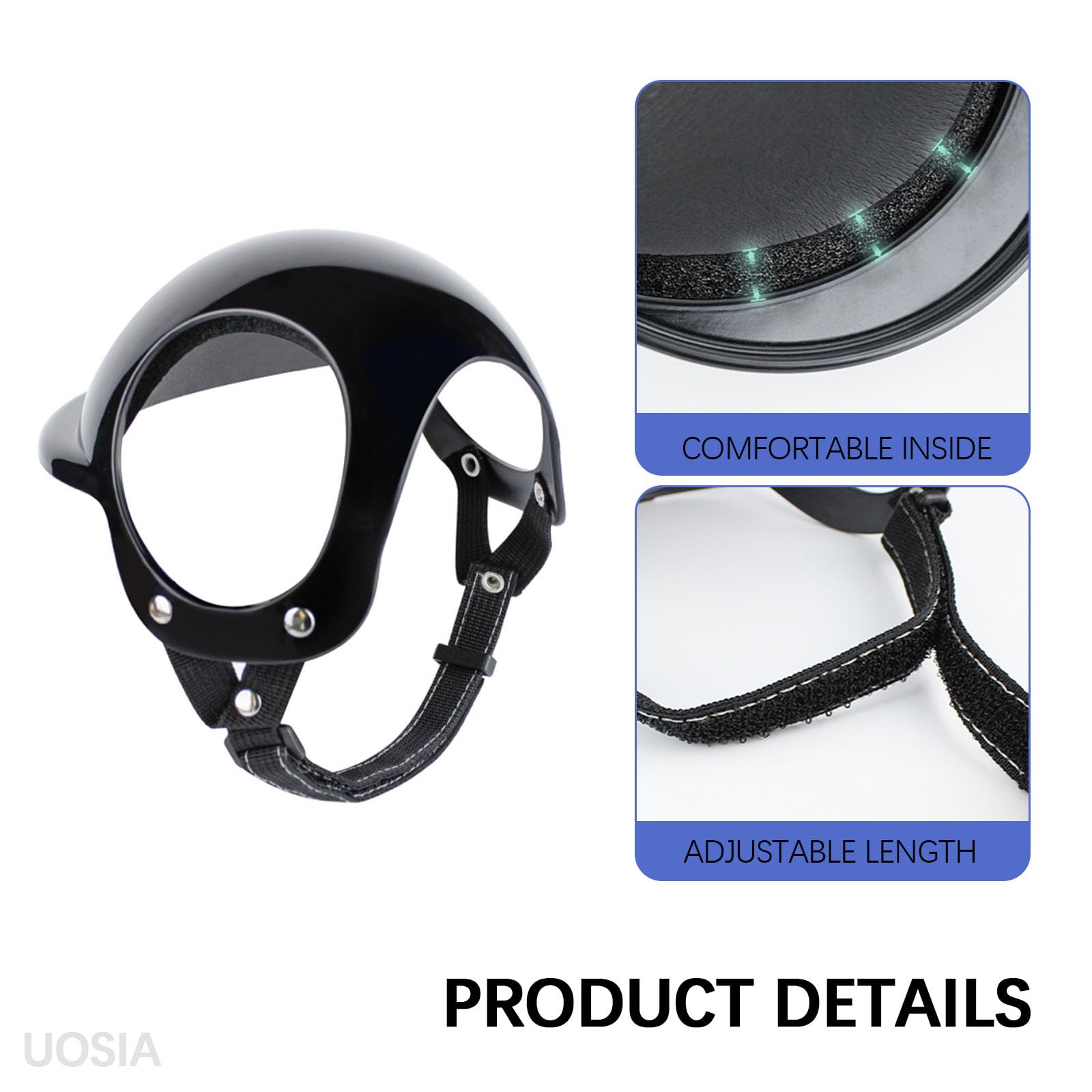 Grand Casque et Lunettes pour Chiens, Lunettes de Soleil pour Animaux de Compagnie, Casques de Moto pour Chiens, Chapeau de vélo pour Animaux de Compagnie, pour l'équitation