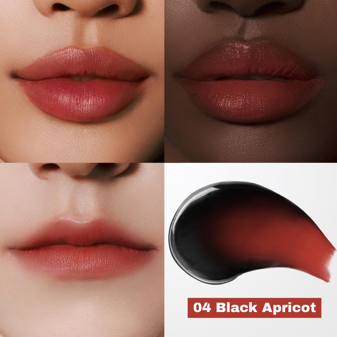 MILKTOUCH Black Peel Off Lip Tattoo - Long-Lasting Matte Lip, Waterproof & Transfer-Proof, Highly Pigmented, Stay-On-All-Day Lip Tint Stain (4.5g) #04 Black Apricot - Image 3