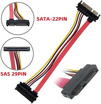 Amazon.co.jp: cablecc SFF-8482 SAS 29ピン - SATA 22ピン