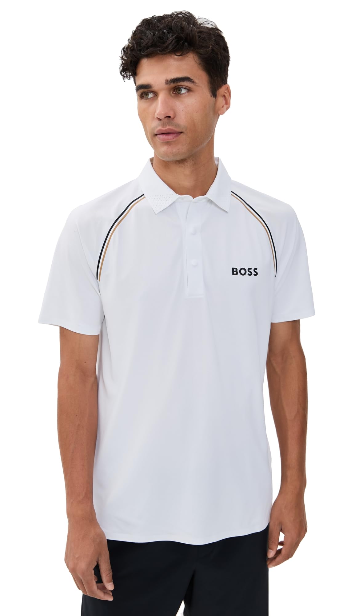 

                                                    BOSS, Patteo Performance Polo Shirt, White Gloss, 