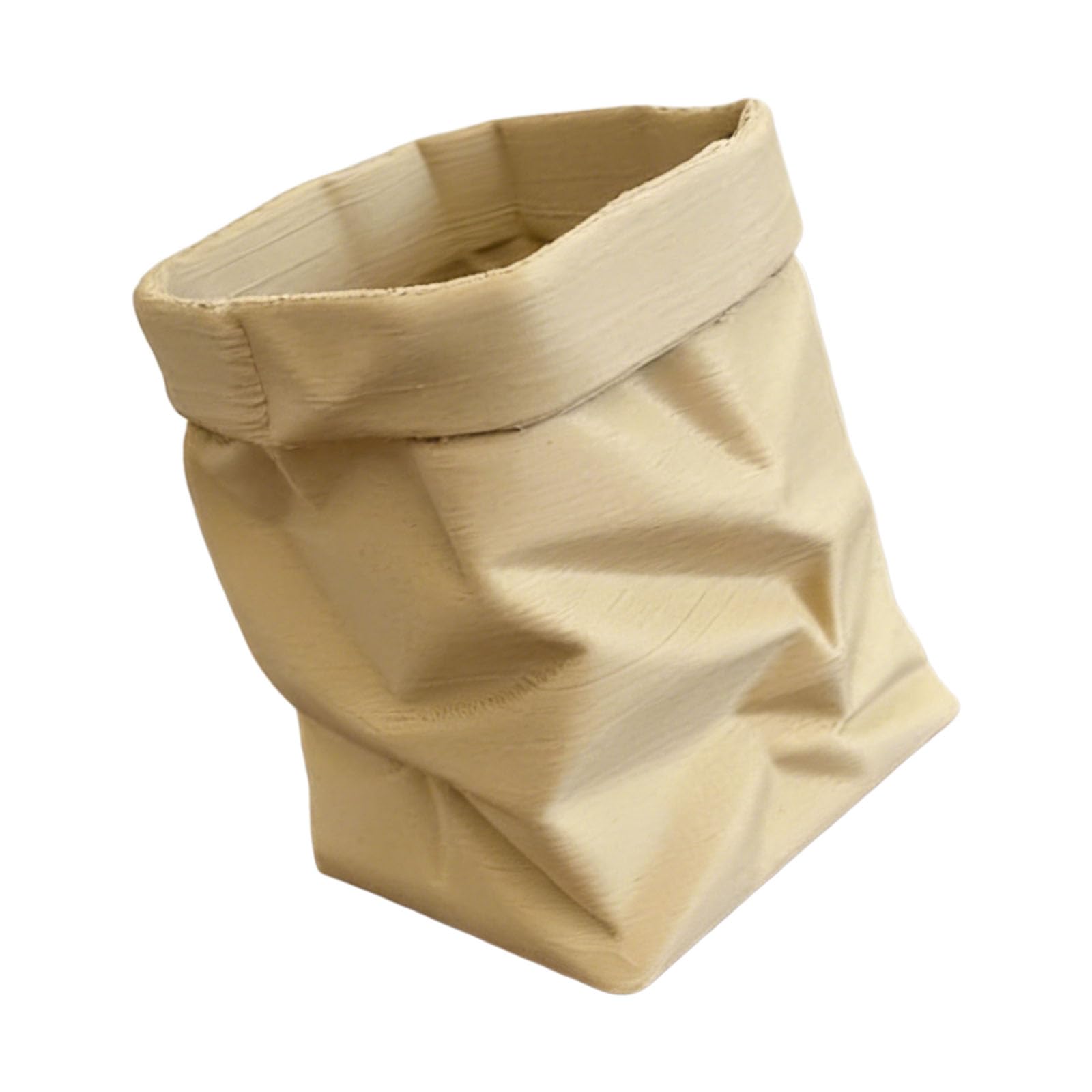 LXJLXD Folded Polylactic Acid Stationery Organizers with Fun Wrinkled Texture for Artists and Students Unique Creased Pencil Cup