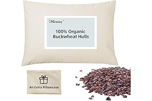 USlixury Buckwheat Pillows for a Comfortable and Restful Night's Sleep
