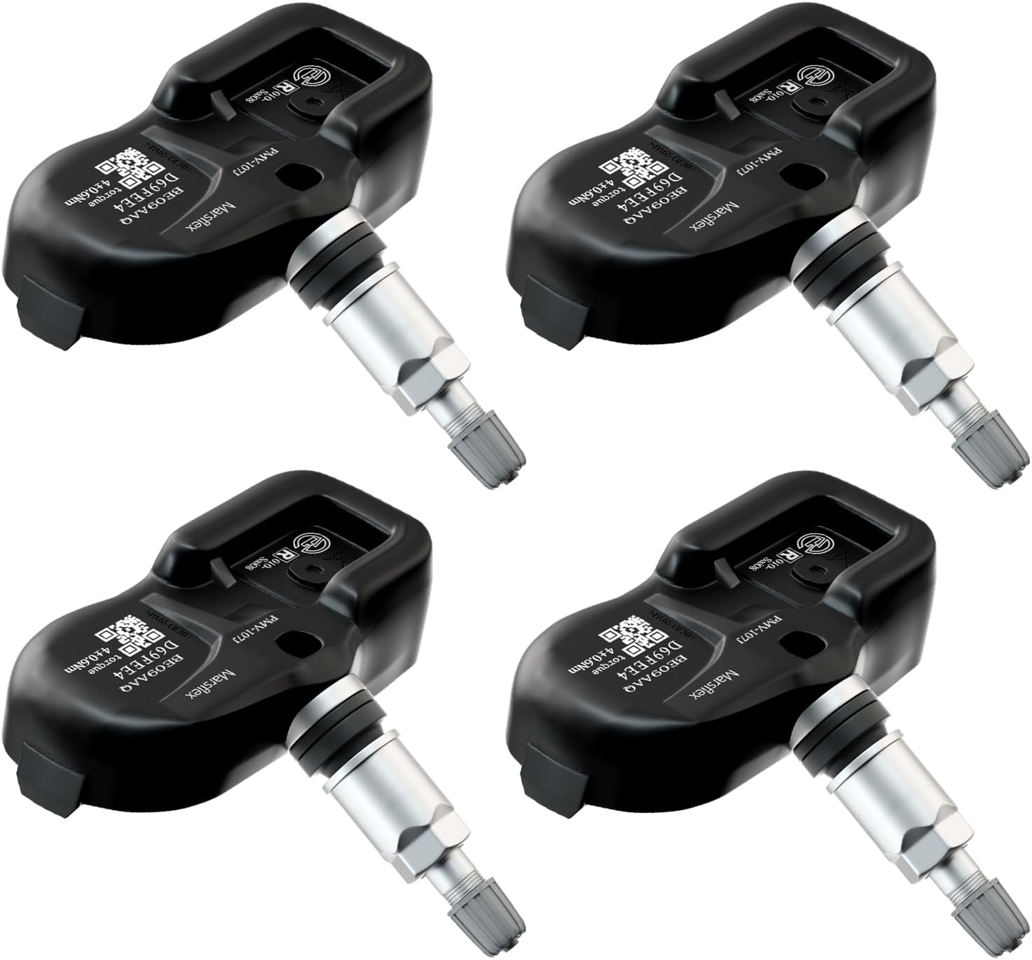 Marsflex TPMS Sensor 42607-33021 Compatible for Toyota Lexus Scion Pontiac, Tire Pressure Monitoring Sensors for Camry Prius Corolla rav4 Scion Yaris Replaces 42607-33011 PMV-107J 315MHz Set of 4