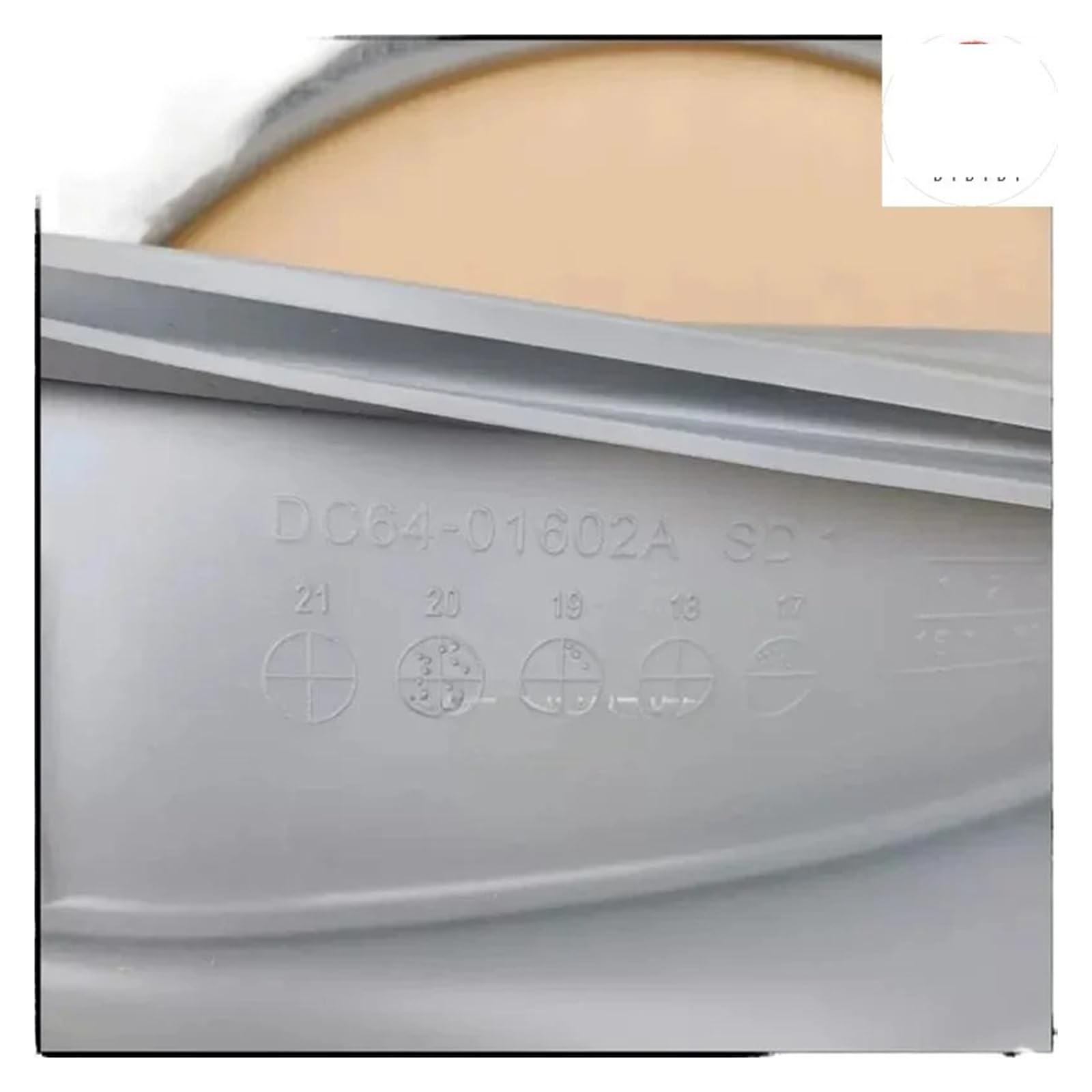 Anello Di Tenuta Della Porta DC64-01602A, Compatibile for Samsung, Parti Della Rondella Di Gomma Di Tenuta Della Lavatrice DD Sostituire